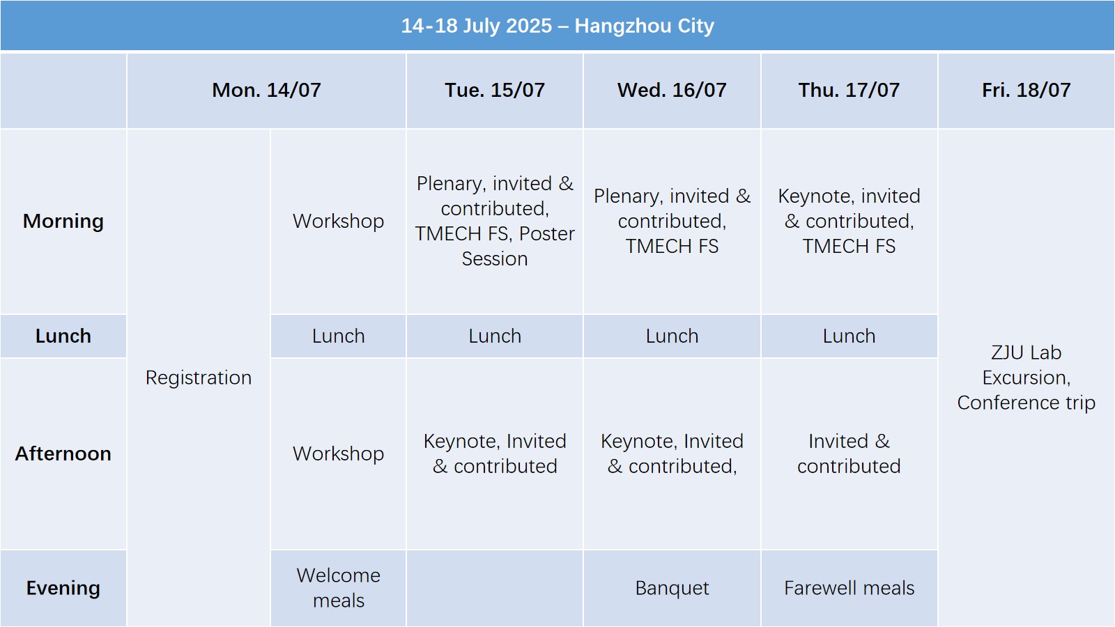 Program at a Glance
